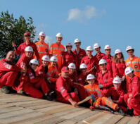 Engagement Lyceum Gruppenbild Dachsanierung