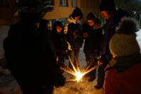 Winter Night Lyceum Torch Light DSC01535