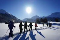Winter Camp Zuoz Snowshoeing