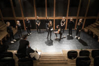 Probe des Theaterstücks „Cesar“ von Shakespear, Regie Ivo Bärtsch, aufgenommen am 13.11.2021. Bild Mayk Wendt