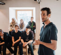 The Back Yard Theatre Ensemble from Melbourne, Australia played 